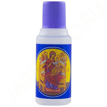 Елей освященный перед иконой Божией Матери "Всецарица" в пластиковой бутылочке 25 мл