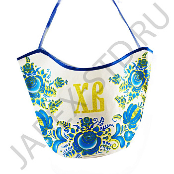 Корзинка пасхальная "Гжель" для освящения кулича и яиц