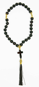 Четки из натурального камня ГРАНАТ d=12 мм, 30 зёрен 