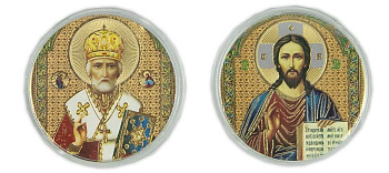 Таблетка-икона автомобильная с ликами 