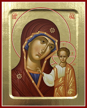 Икона Пресвятой Богородицы Казанская (в коричневом) 