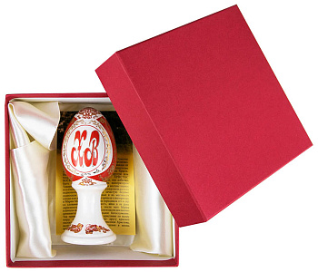 Яйцо "Малая Византия, ХВ"  в подарочной  шкатулке