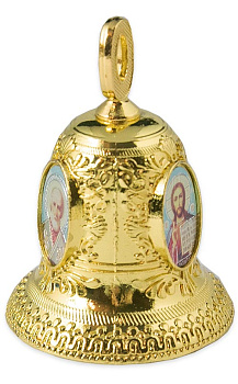 Колокольчик металлический с ликами Святых (микс) 
