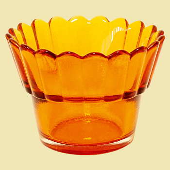 Лампада "Рифленая" (желтая)