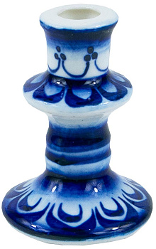 Подсвечник юбка (гжель) 