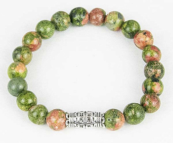 Четки Яшма (d - 8 мм) 20 зерен 90 Псалом в металической тубе (цвет в ассортименте)