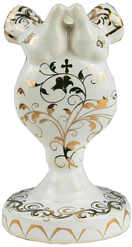 Подсвечник "Голуби. Многая лета", роспись, золото