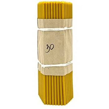 Свечи церковные воскосодержащие № 30 (упаковка 150 шт)