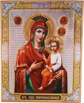 Икона Скоропослушница на деревянной доске 12,5 х 15,5 см