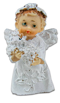 Ангел (малый) белый с овечкой 
