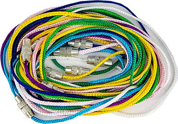 Гайтан 1 мм, ШЕЛК цветной ДЕТСКИЙ 