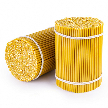 Свечи восковые церковные №80 Ø6 мм, длина 19 см, 400 шт- 2 кг, 100% воск