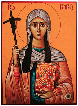 Икона святой равноапостольной Нино, просветительницы Грузии  (9x12 см)