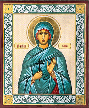 Икона на планшете святая мученица Пелагия 6 х 9 см