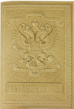 Обложка на автодокументы нат.кожа  