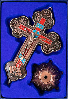 Распятие большое (цветная эмаль)  (уценка)