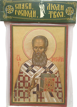 Икона Григорий Богослов  свт. (6 х 9 см, дерево)