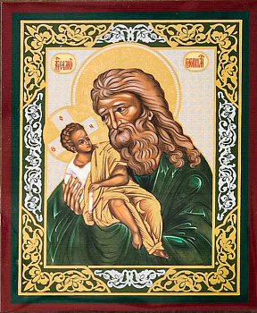 Икона на планшете  Праведный Симеон Богоприимец 6 х 9 см