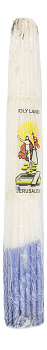 Свечи Иерусалимские парафиновые белые, обожженные Благодатным огнем СИ-004/Б. Пучок 33 штуки. 24 см