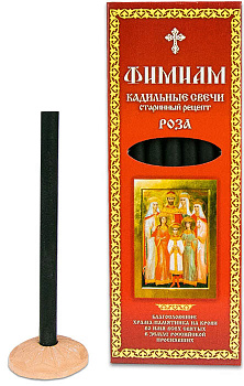 Кадильные свечи для домашнего каждения "Фимиам" бол. РОЗА икона Царственных Страстотерпцев