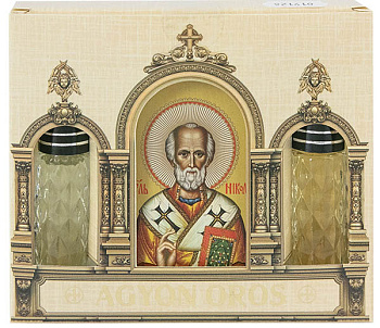 Набор подарочный "Николай Чудотворец", 2 шариковых благовония и икона на дереве