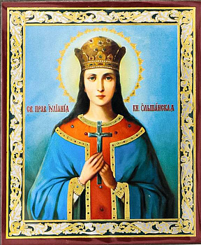 Икона на планшете святая праведная Иулиания, княжна Ольшанская   6 х  9 см